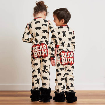 Black Bear Kids Union Suit